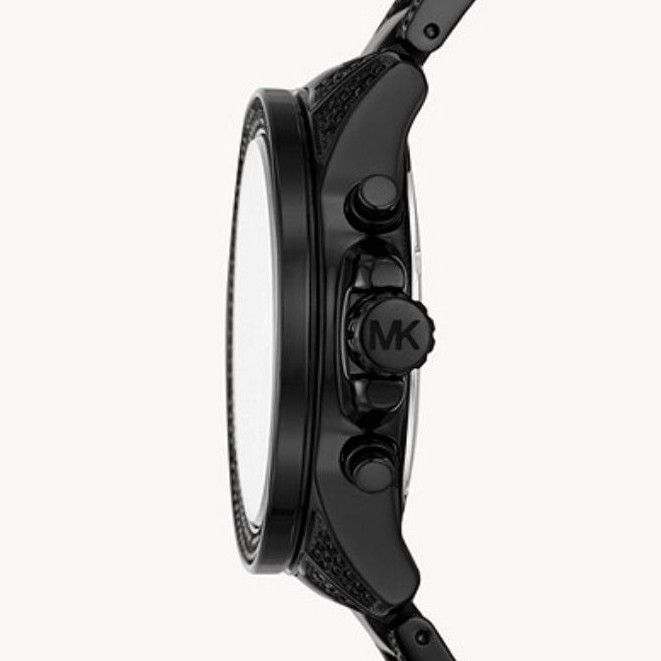 ประแจ-mk6708-mk5879ของแท้-นาฬิกาผู้หญิงสแตนเลสสีดำ