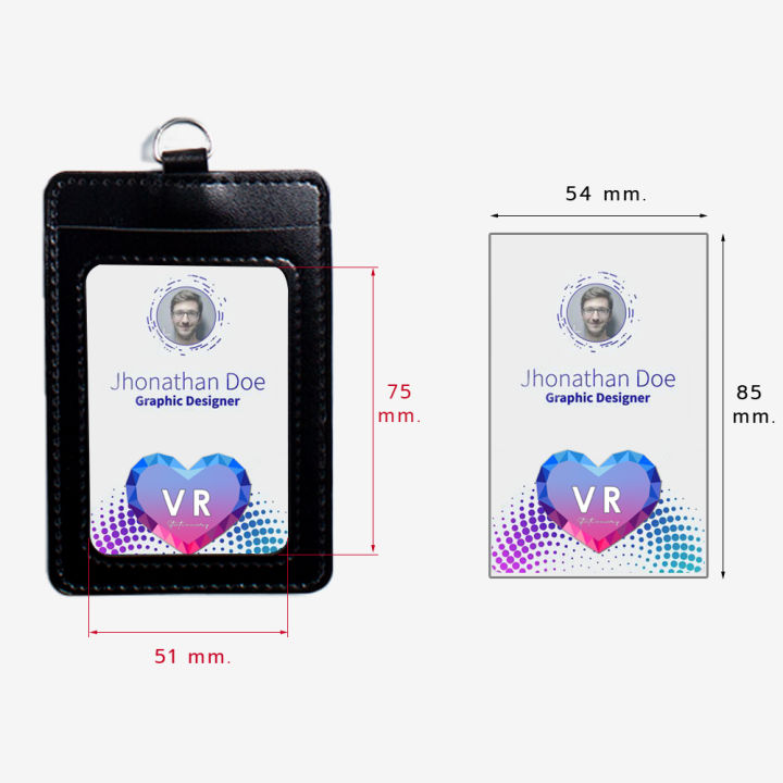 ป้ายห้อยคอ-กระเป๋าหนังใส่บัตรพร้อมสายคล้องคอ-card-holder-ที่ห้อยบัตรพนักงาน-ป้ายชื่อคล้องคอ-หนัง-pu-เรียบหรู-ทนทาน