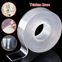 Wall Adhesive Tape Adhesive Tapestry Sticky Tape Double-sided Nano Durable Waterproof Bathroom Posters Silicone Wall Transparent