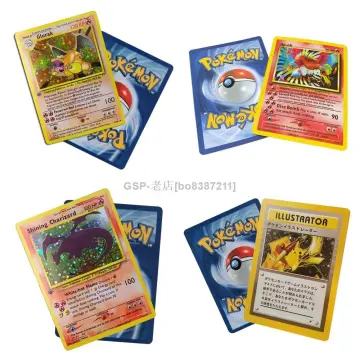 8.8*6.3cm Pokemon Pikachu Illustrator Cards Game Pokemon Game Collection  Diy Flash Cards Gift Children Toys