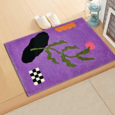 【cw】 Tufted Soft Irregular Entrance Floor Anti Rug Room Functio Q4X0 ！