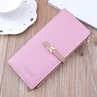 Long Womens Wallet Female Slim Coin Purse Card Holder PU Leather Solid Color Clutch Money Bag Girls Hasp High Quality Wallet