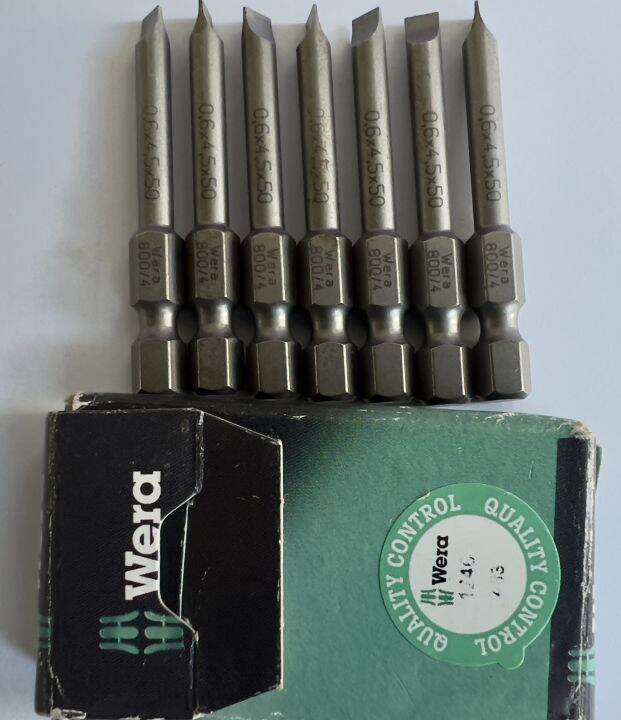 Wera 05059480001 Embout 800/4 Z 0,8 X 4,0 X 89 Mm