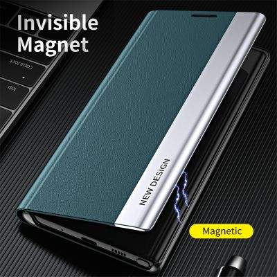 （cold noodles）   สำหรับ Samsung Galaxy S7 Edge S8 S9 Plus S10 S20FE S21 S22 Ultra Luxury กระเป๋าสตางค์ Stand ปกหนังสือโทรศัพท์ Coque แม่เหล็กกระเป๋า