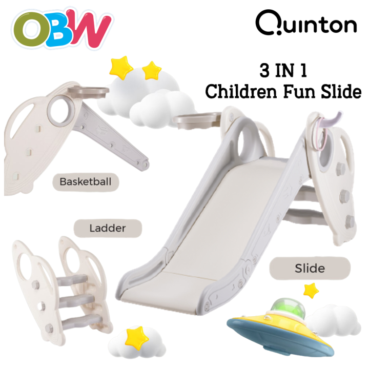 Quinton 3in1 Rocket Space Slide Slippery Slide 溜滑梯 Kids Slide