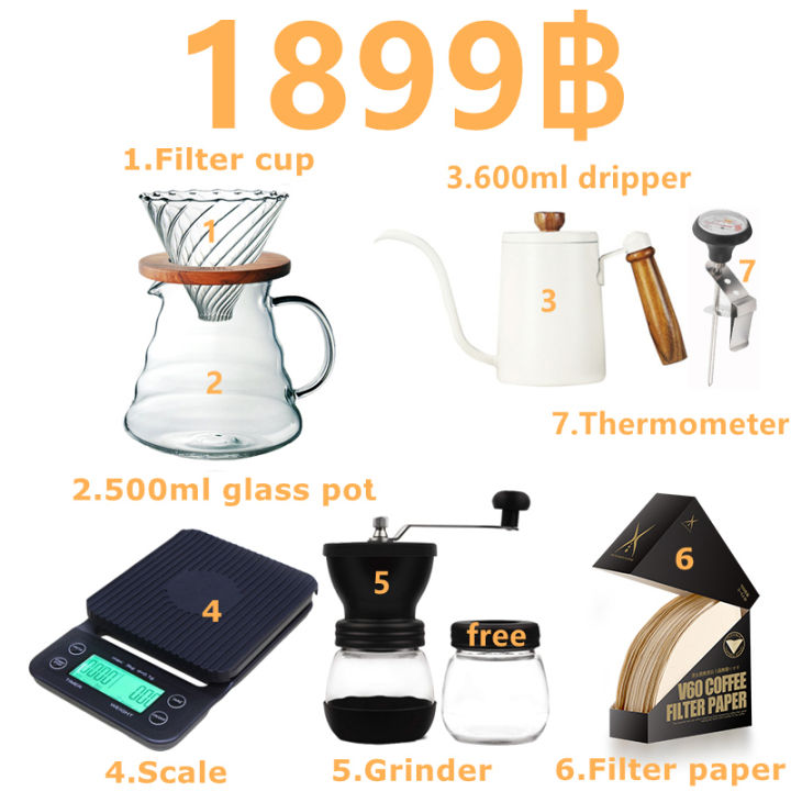 ดริปกาแฟ-ชุดดริปกาแฟ-กาดริปกาแฟ-สแตนเลส-อุปกรณ์กาแฟ-กาแฟสด-drip-coffee-set-ชุดค่าผสมหลายชุด-no-98787