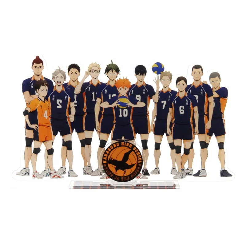 8pcs/set volleyball juvenile anime haikyuu action