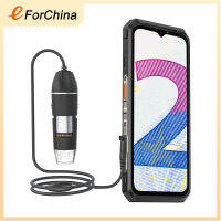 EForChina Ufone USmart กล้องจุลทรรศน์ดิจิตอลแบบมีสาย C01สำหรับ Ulefone Armor 18ซีรีส์/9/9E และเกราะเสริมพลัง16ซีรีส์/13/แผ่นเกราะ (สีดำ)