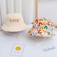 【hot sale】● C05 Childrens Bucket Hat Double-sided Wear Boys Girls Thin Sun Visor Baby Cotton Hat