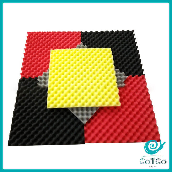 gotgo-แผ่นดูดซับเสียง-ดูดซับเสียงที่มีประสิทธิภาพ-กลิ่นไม่ฉุนไม่มีฟอร์มาลดีไฮด์-แผ่นซับเสียง-ฟองน้ำซับเสียง-ผ้าฝ้ายดูดซับเสียงฟองน้ำซ