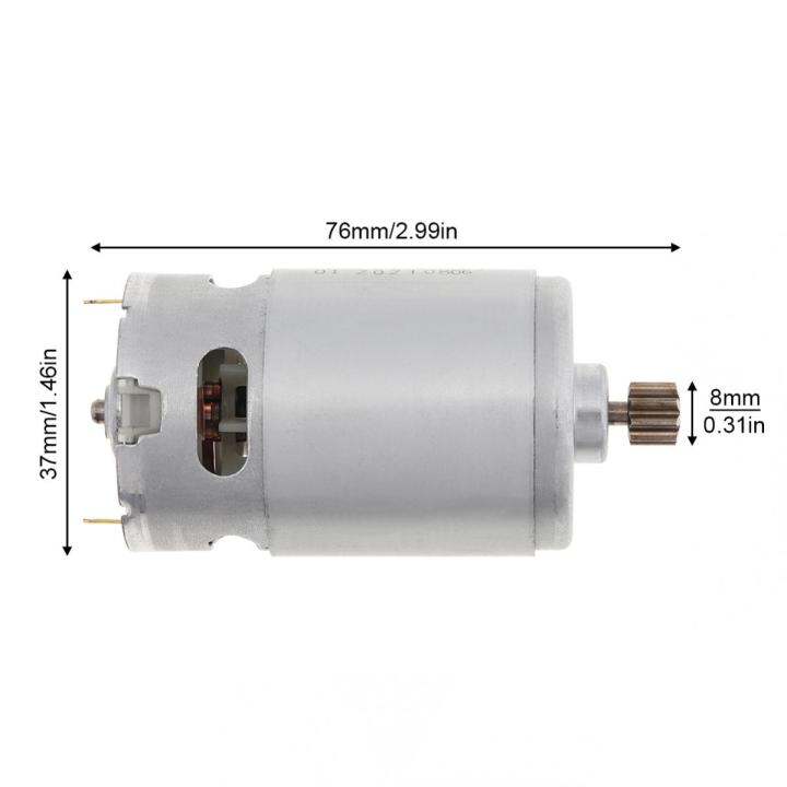 12-ฟันมอเตอร์-dc-rs550-10-8-25v-21500-29000รอบต่อนาทีสำหรับสว่านไฟฟ้า-ไขควงที่มีสองความเร็ว