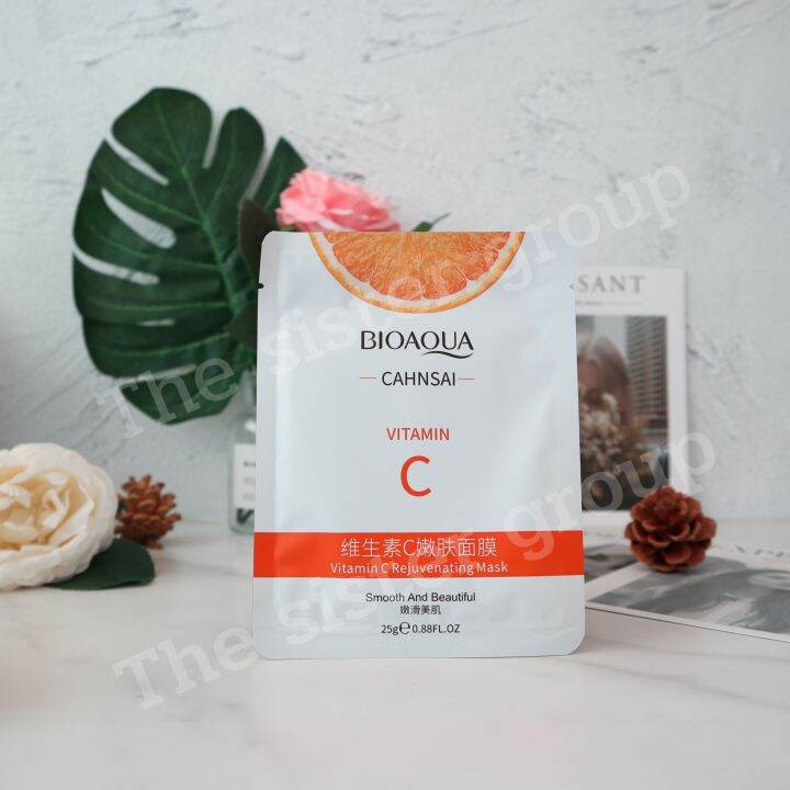 BIOAQUA Cahnsai Vitamin C Mask มาส์กวิตามินซีเข้มข้น | Lazada.co.th