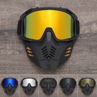 ✟✒ หน้ากากขี่มอเตอร์ไซค์ Goggles Anti-UV Windproof Sand Prevention Face Mask Cycling Racing Outdoor Ski Motocross Helmet Mask