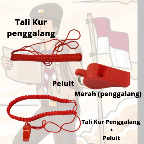 Tali Kur+Peluit Peralatan Pramuka Penggalang Peluit Tali Kur. | Lazada ...