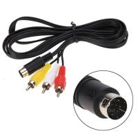 3RCA 1.8 M 9 Pin Audio Video สาย AV สำหรับ Sega Genesis 2หรือ3