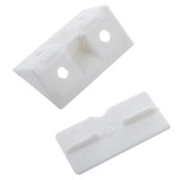 Furniture Cabinet Fastener Corner Braces Angle Brackets White 40Pcs