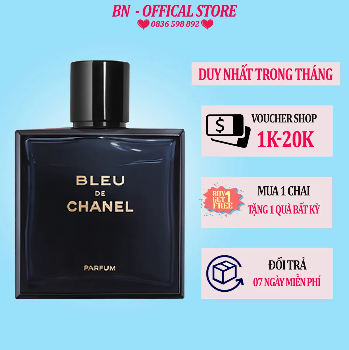 Nước Hoa Nam Chanel Bleu blue EDT  LAMOON