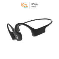 Shokz หูฟังแบบโบนคอนดักชั่น รุ่น OpenSwim Bone Conduction Open-Ear MP3 Swimming Headphones Black