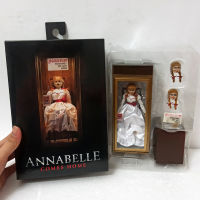 ในสต็อก NECA Annabelle ตุ๊กตารูปการกระทำที่ดีที่สุดมาที่บ้าน Conjur-Ing ในมือรุ่นเดิม18เซนติเมตร7inch888