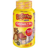 กัมมี่ Lil Critters Kids Calcium Gummy Bears with Vitamin D3 150กัมมี่