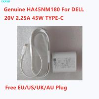 (ใหม่-ต้นฉบับ)☈HA45NM180แท้20V 2.25A 45W อะแดปเตอร์ AC สีขาว TYPE-C DA45NM180 USB-C สำหรับ DELL XPS ที่ชาร์จแหล่งจ่ายไฟแล็ปท็อป