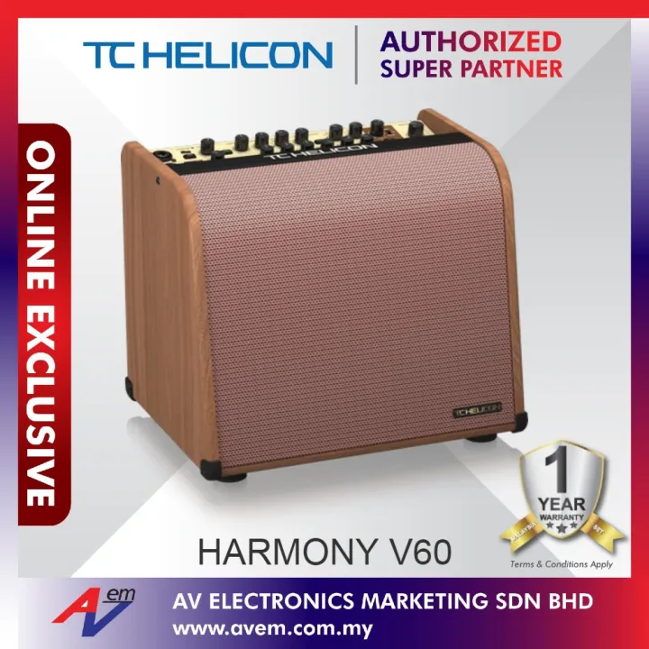 TC Helicon HARMONY V60 60 Watt 2Channel Acoustic Amplifier with Vocal