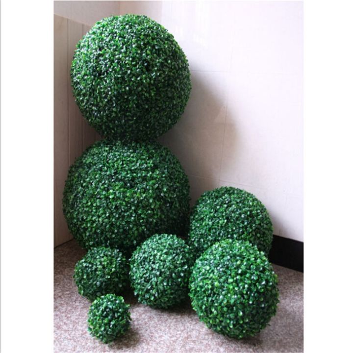 ayiq-flower-shop-cammitever-หญ้าบอนไซประดิษฐ์-topiary-12-18-23-28-35เซนติเมตรสีเขียวจำลองบอลร้านห้างสรรพสินค้าอุปกรณ์ในร่มกลางแจ้งตกแต่ง