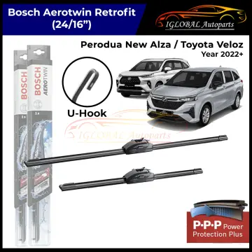 Bosch Aerotwin Retrofit U Hook Wiper Set for Perodua Myvi Icon (21/17)