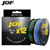 [HOT LIAXLLWISAAZH 534] JOF X9/X12 500เมตร300เมตรสายการประมงถัก9/12เส้น MultiColor M Ultifilament น้ำเค็ม PE สาย20 24 35 40 50 65 80LB