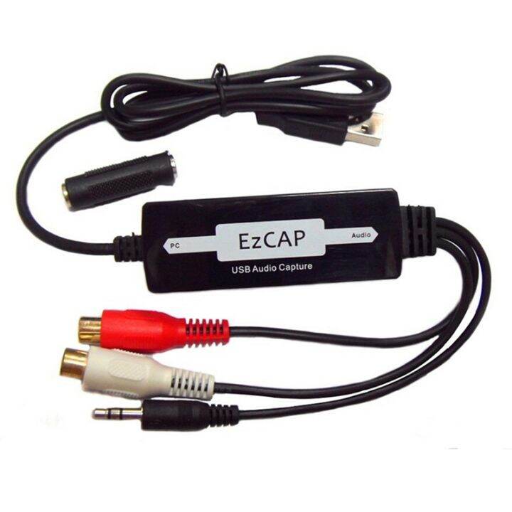 Ezcap Usb 3 5mm Audio Capture Grabber Edit Audio Cable To Digital For Recording Analog Audio