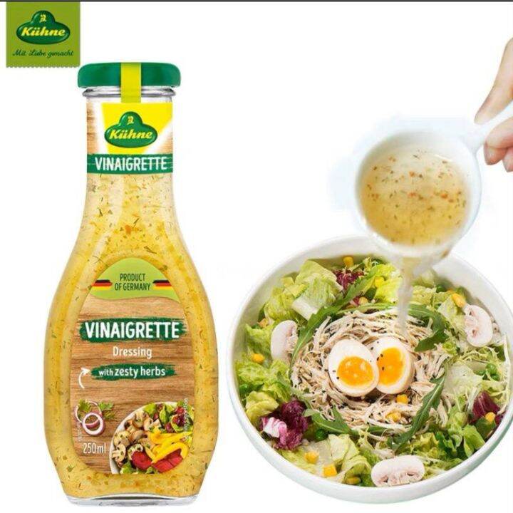 Kuhne Vinaigrette Dressing with Zesty Herbs, 250ml (Assorted) Lazada