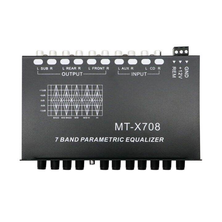 Professional 7 Band Car Equalizer Multifunctional Audio EQ Tuning