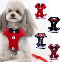 【FCL】┋✸ Classic Gentleman Small-Medium Dog Costume Coat Harness Bow Chest Collar