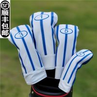 Mens and womens universal simple striped golf club cover club head cover wooden club cover ball head cap cover cover new J.LINDEBERG DESCENTE PEARLY GATES ANEW FootJoyˉ MALBON Uniqlo