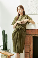 Twist Dress - Green color | 08200