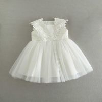 Baby Girls Lace Gown Dress Newborn Infant Summer Solid Color Tulle Tutu Dress Ruffle Sleeveless Mesh Princess Dress Prom Dresses  by Hs2023