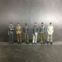 1/72 Scaleresin Figure Model Toys 6 officers crew Unassembled Unpainted Free Shipping