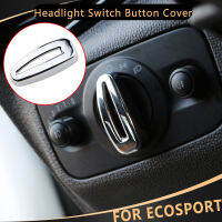 Chrome Car Head Light Lamp Switch Knob Cover Decoration Cap Trim Sticker for Ford 2013 2014 2015 2016 2017 Accessories