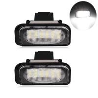 2Pcsไม่มีข้อผิดพลาดรถป้ายทะเบียนLed Light 6000K 12VสำหรับMercedes Benz C ClassสำหรับBenz W203 4D Canbus Ledหมายเลขป้ายทะเบียนรถแผ่นเรืองแสง