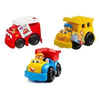 Mega Bloks ตัวต่อ School Bus, Fire truck, Truck, Police Car รถบรรทุก รถดับเพลิง รถโรงเรียน รถตำรวจ เสริมพัฒนาการ ของแท้