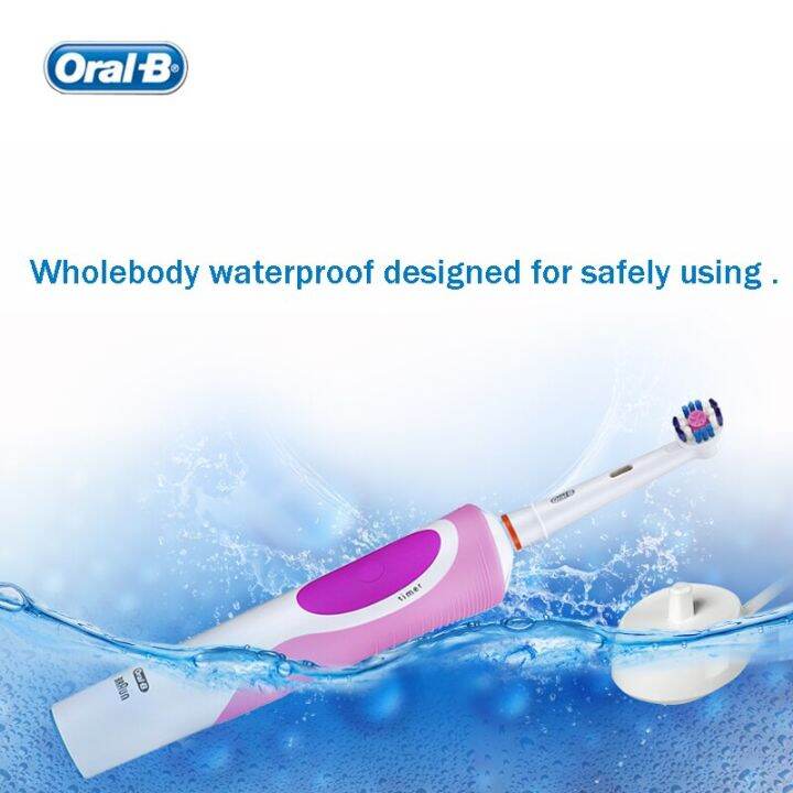 พลัง-oral-b-แปรงสีฟันไฟฟ้าการหมุนอัจฉริยะชาร์จได้แทนที่หัวฉีดปาก-b-หัวฉีดหัวแปรงสีฟันเปลี่ยนได้สร้อยข้อมือเสริมสุขภาพ