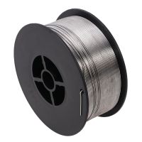 Mig Welding Wire 08mm 1kg Stainless Steel Gasless Reel Spool Roll Flux Cored Welding Wire for Soldering Welding ( Silver )