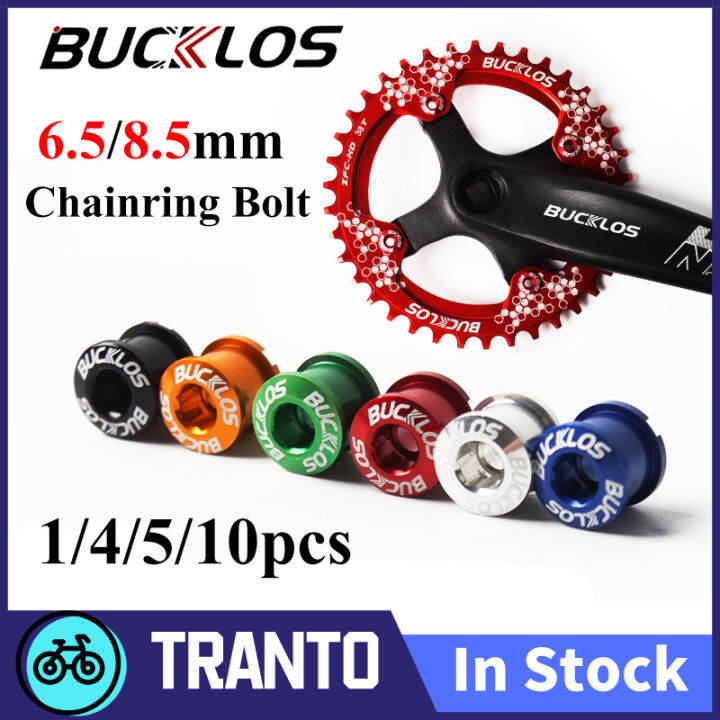 BUCKLOS Aluminum Alloy Chainring Bolts 1/4/5/10pcs Bolts for Single/Double/Triple Chainring 7