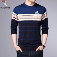 CODLiang Te New Men Knitted Sweater Casual Fashion Knitted Tshirt Men Cotton Shirt