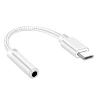 Usb Jenis C Ke 3.5Mm Aux อะแดปเตอร์ Jenis-C 3 5แจ็คออดิโอ Kabel อะแดปเตอร์ USB Jenis C Ke แจ๊คมินิ3,5Mm Kabel Aux untuk หูฟัง