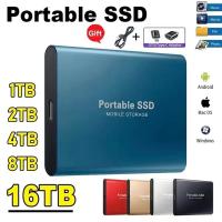 1TB โซลิดสเตทไดรฟ์เคลื่อนที่แบบพกพา SSD ความเร็วสูง500GB ฮาร์ดไดรฟ์ SSD ดิสค์ยูเอสบี3.1 2TB แฟลชไดร์ฟ Decives สำหรับแล็ปท็อป