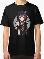 Bang Dream Ran Mitake Hentai Haven Chan Anime Girl PoppinParty Black T-Shirt Outfit Tee Shirt 4XL 5XL 6XL