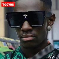 【LZ】◇☃✺  Yoovos 2022 Square Sunglasses Men Brand Designer Eyewear Men/Women Vintage Mirror Glasses Men Vintage Gafas De Sol Para Hombre