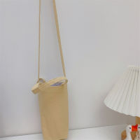 Cute Bag Insulator Cover Canvas With Strap Portable Bottle Water Color