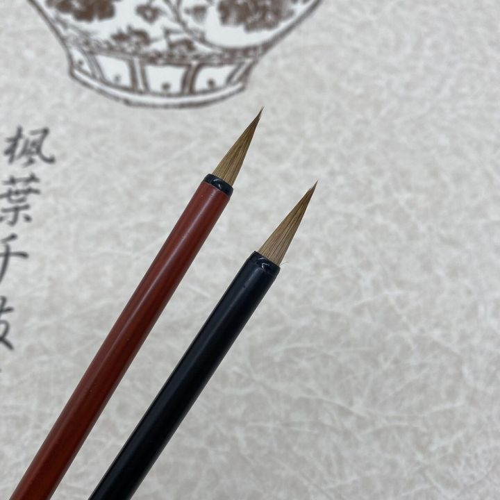 พู่กันเขียนรายละเอียดศิลปะใหม่-มีสไตล์-พู่กันเขียนลายหมาป่าปากการ่างเส้นปากกาภาพวาดพู่กันแบบดั้งเดิมของจีน